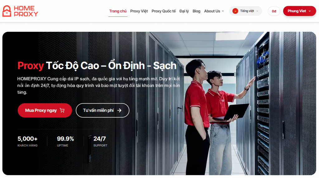 trang chủ HomeProxy