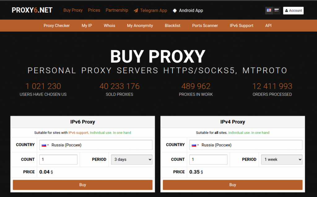 trang chủ Proxy6